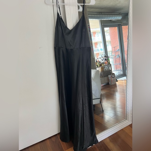 Birdy Grey Jay Satin Dress in Black size XL - Picture 5 of 11